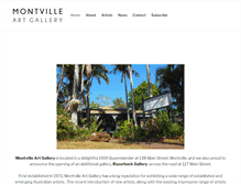 Tablet Screenshot of montvilleartgallery.com.au